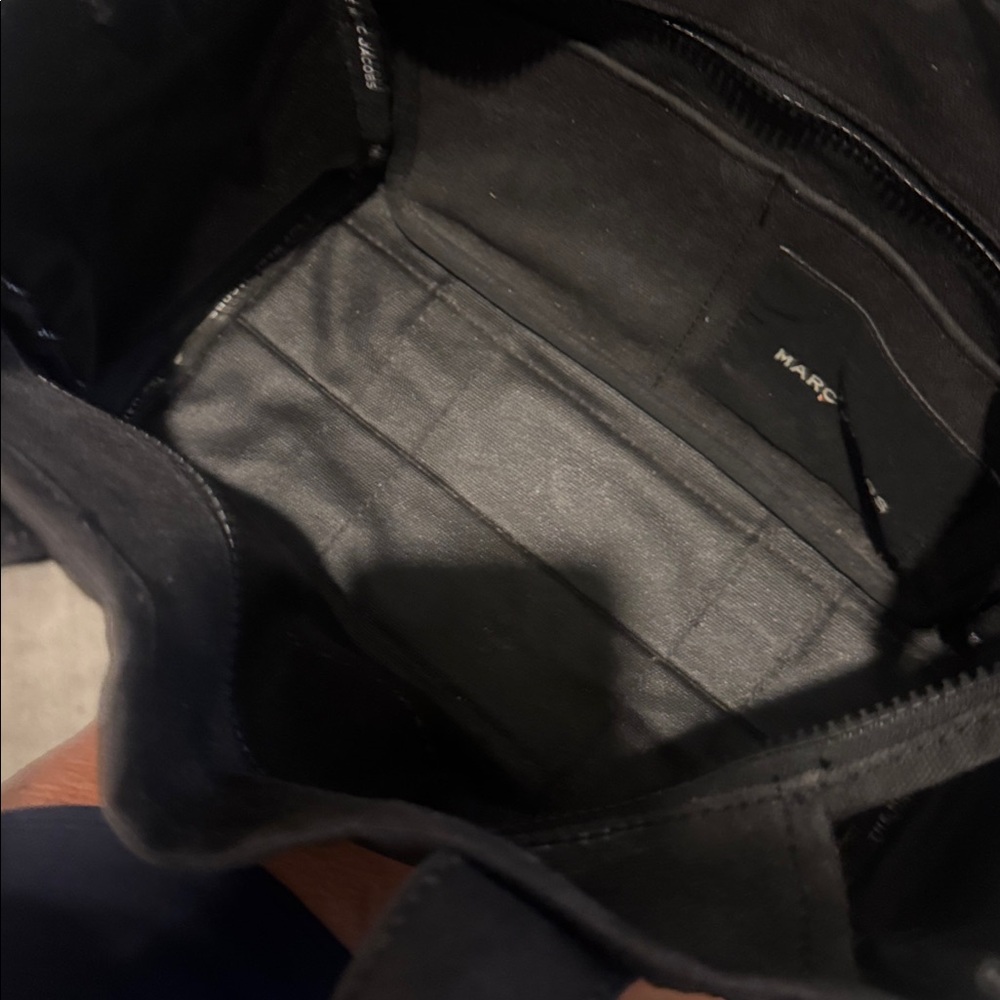 Marc Jacobs Black Canvas Tote with White Logo FIRM on price. - Picture 8 of 8